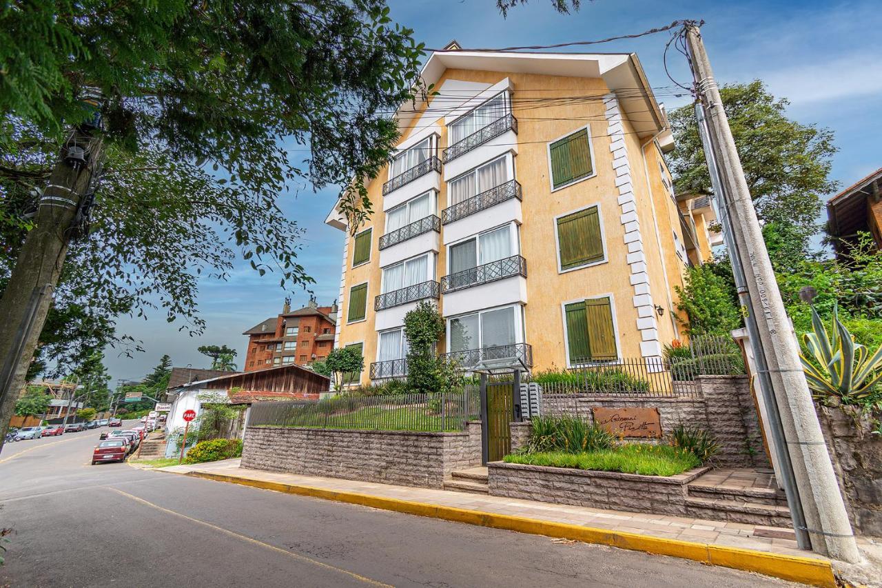 Rosa Apartamento Luxo no Centro Gramado Exterior foto